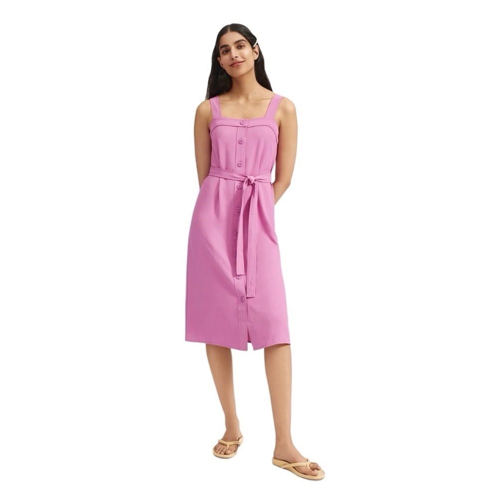 EVERLANE The Japanese GoWeave Picnic Button Down Tank Dress
